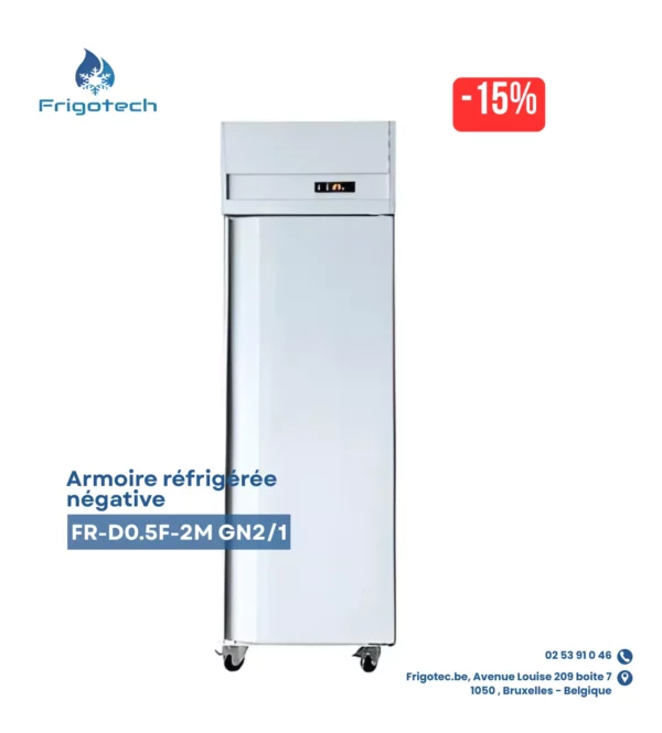 FR-D0.5F-2M/ Armoire réfrigérée négative GN2/1