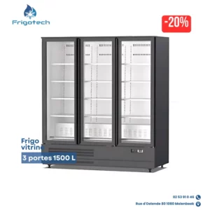 FR18E-X-M01 / Frigo vitrine à boissons professionnel 3 portes 1500 L en Belgique