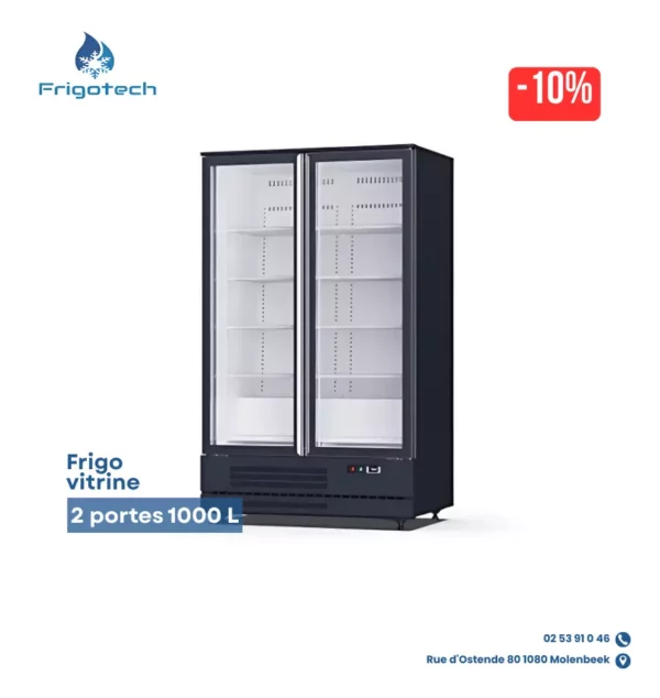 FR12E-X-M01 / Frigo vitrine 2 portes 1000 L