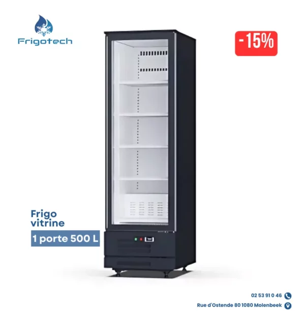 FR06E-X-M01 / Frigo vitrine 1 porte 500 L
