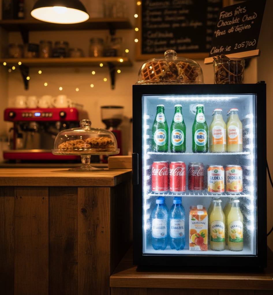 installation de vitrines à boissons réfrigérées à Bruxelles