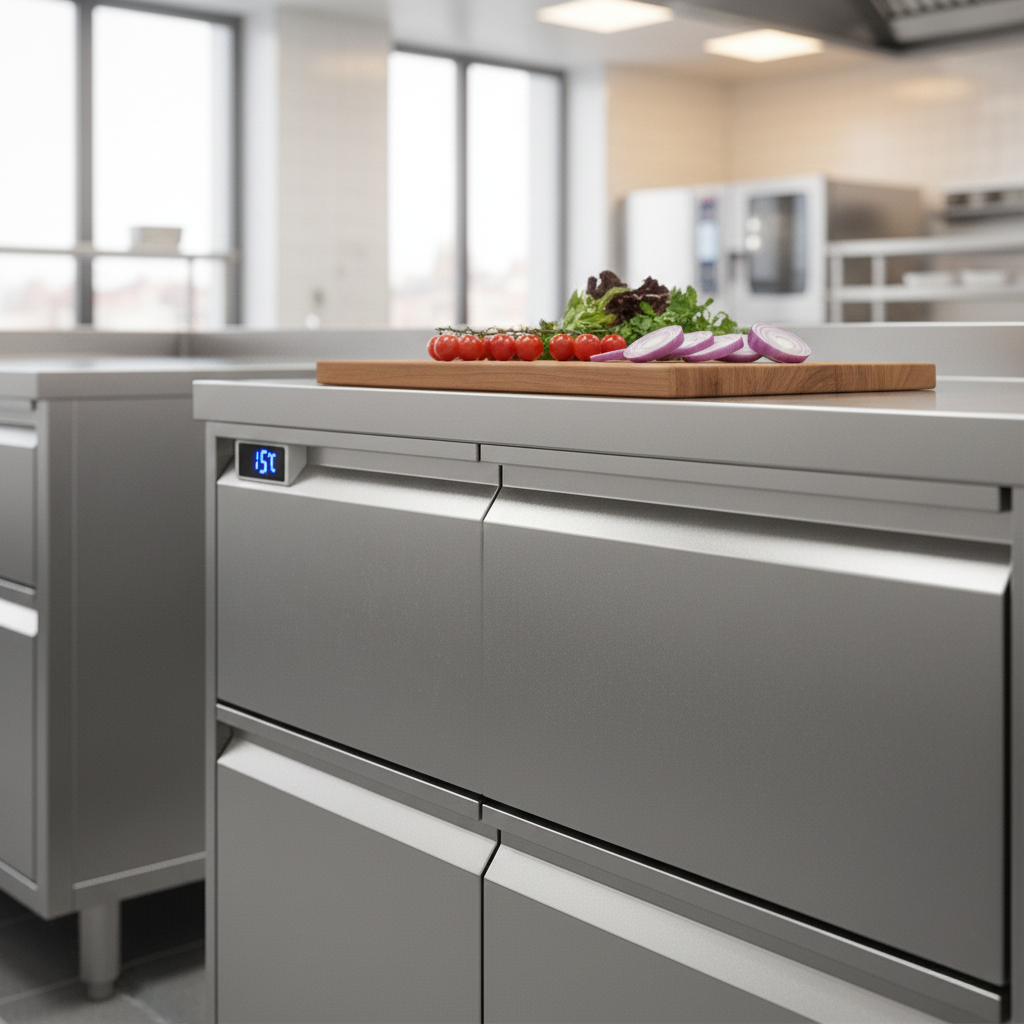 Installation de tables réfrigérées à Bruxelles